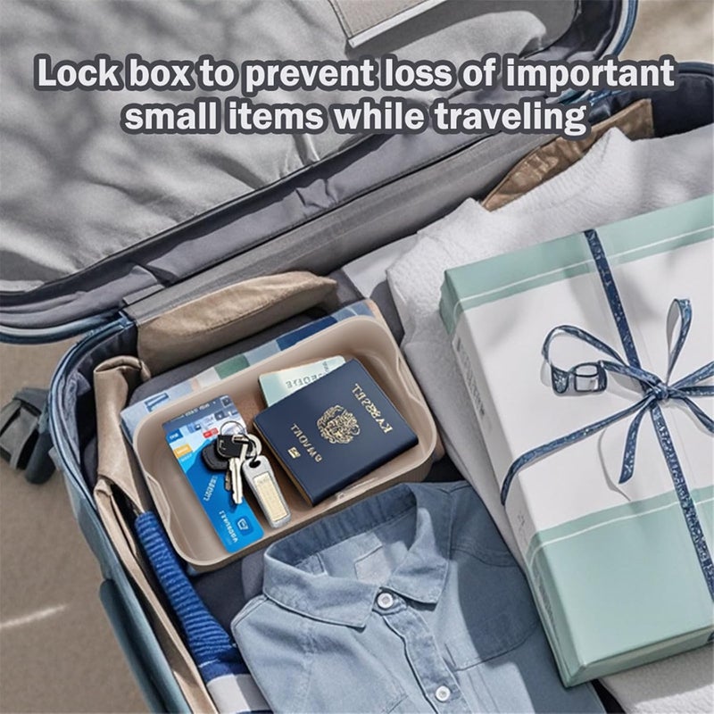 Elmatory Small Medicine Lock Box with Code for Snacks, Medicine, Mobile Phone Storage, Phone Lock Box Video Games,Social Media,Snacks Cravings,Self-Control Lockable Storage Box, Phone Locker Locking Container - Image 5
